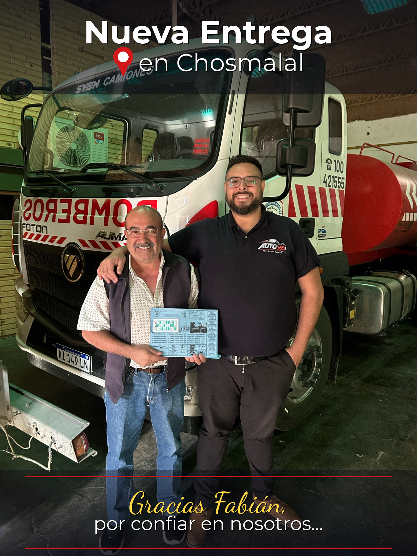 Entrega a Fabián